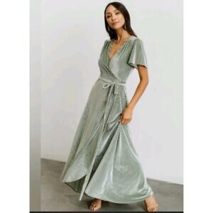 Baltic Born Sage Green Midi Dress